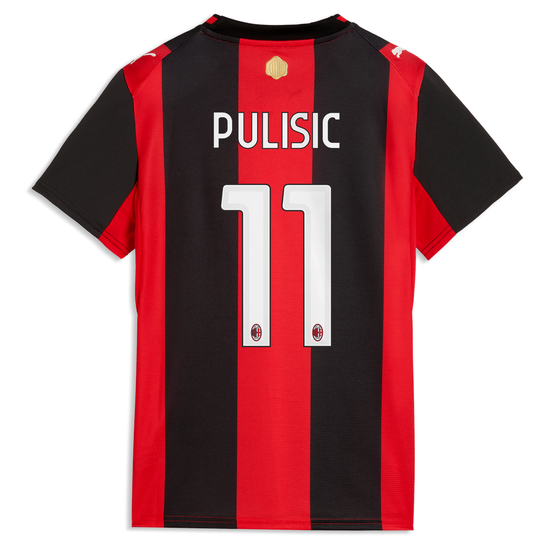 Christian Pulisic AC Milan Puma Women's 2026/27 Home Replica Jersey - Black/Red