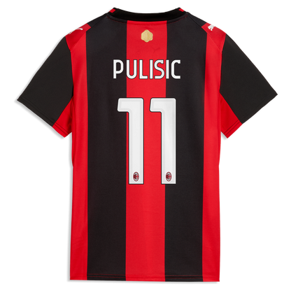 Christian Pulisic AC Milan Puma Women's 2026/27 Home Replica Jersey - Black/Red