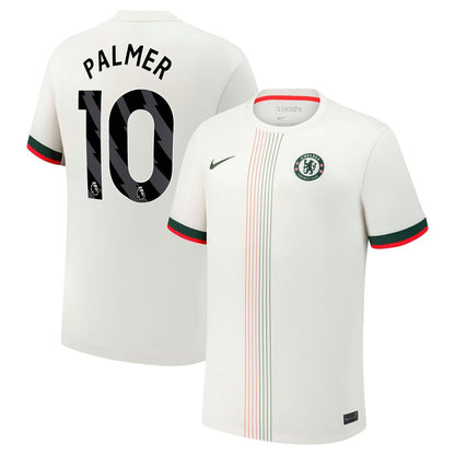 Cole Palmer Chelsea Nike 2025/26 Away Replica Player Jersey - Cream