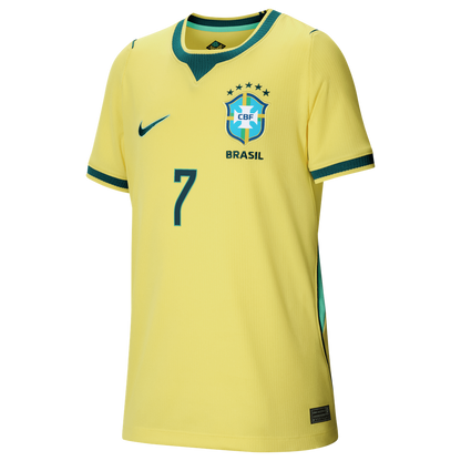 Vini Jr. Brazil National Team Nike Youth 2026 Home Stadium Replica Jersey - Yellow