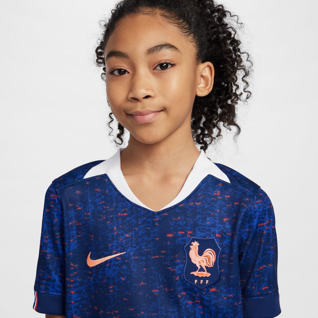 France Women's National Team Nike Youth 2025/26 Home Replica Jersey - Blue