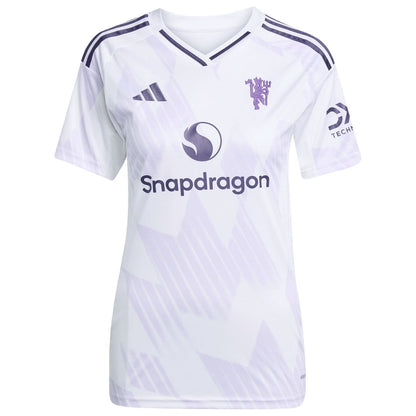 Bruno Fernandes Manchester United adidas Women's 2025/26 Away Replica Player Jersey - White