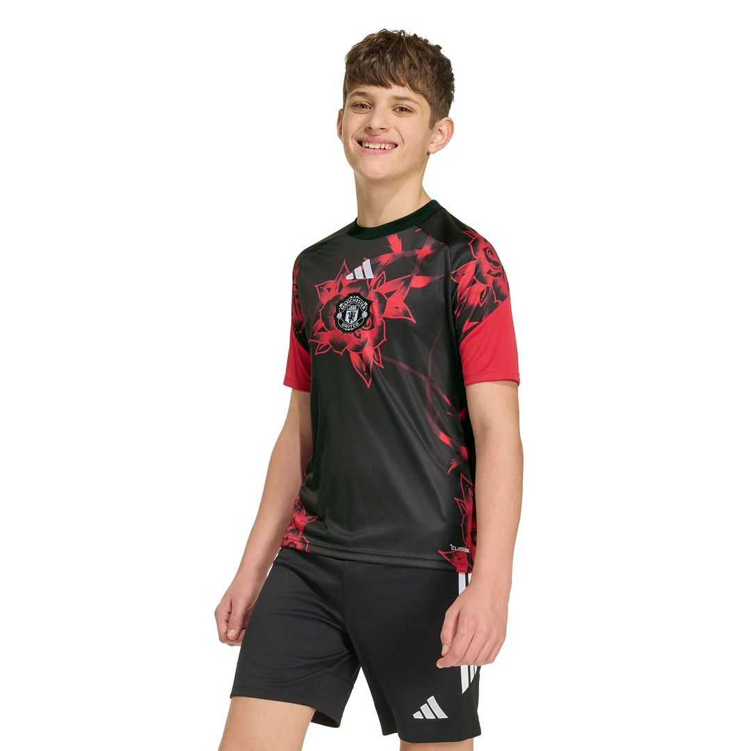 Manchester United adidas Youth Home 2026/27 Pre-Match Top - Red