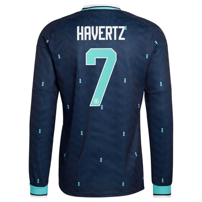 Kai Havertz Germany National Team adidas 2026 Away Replica Long Sleeve Jersey - Navy