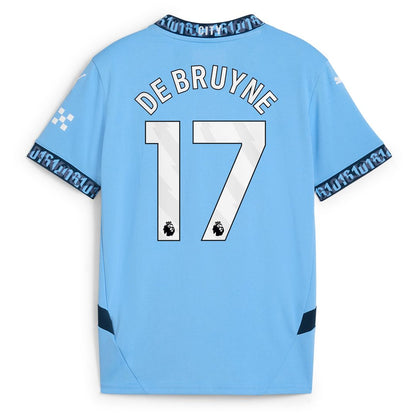 Kevin De Bruyne Manchester City Puma Youth 2024/25 Fourth Replica Player Jersey - Blue