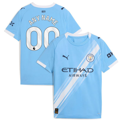 Manchester City Puma Youth 2025/26 Third Replica Custom Jersey - Green/Neon Green
