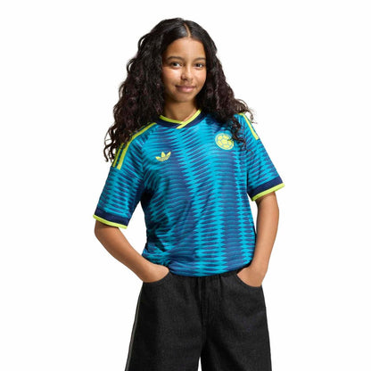 Colombia National Team adidas Youth 2026 Away Replica Jersey - Turquoise