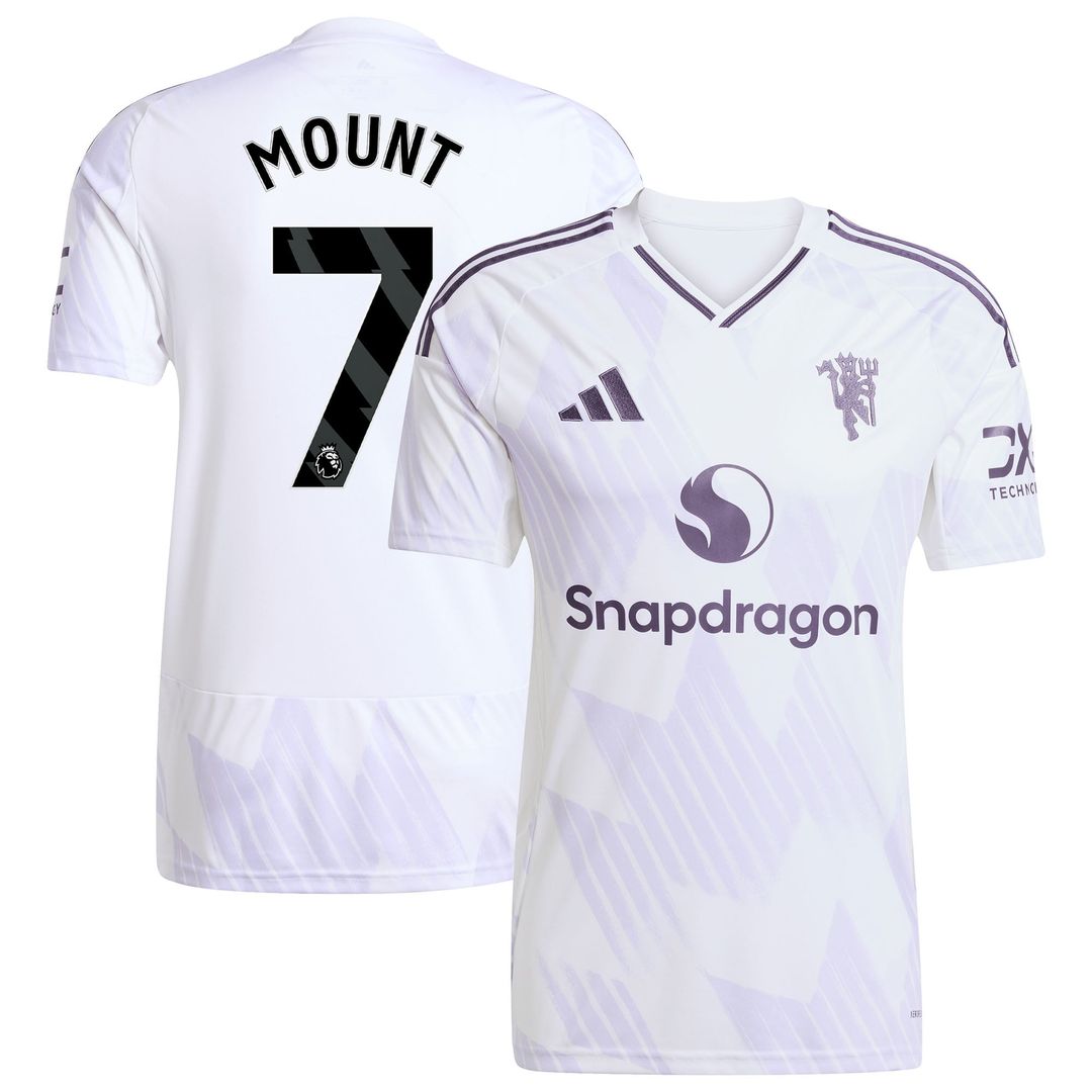Mason Mount Manchester United adidas 2025/26 Away Replica Player Jersey - White