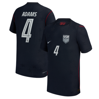 Tyler Adams USMNT Nike Youth 2026 Away Match Authentic Jersey - Blue