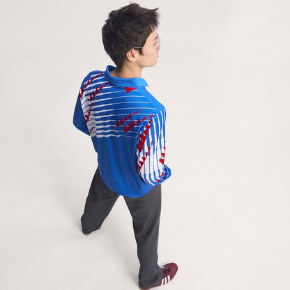 Japan National Team adidas 1993 Bringback Replica Long Sleeve Jersey - Blue/White