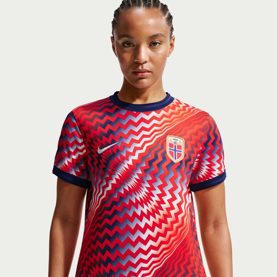 Norway National Team Nike Women's 2026 Pre-Match Top - Red