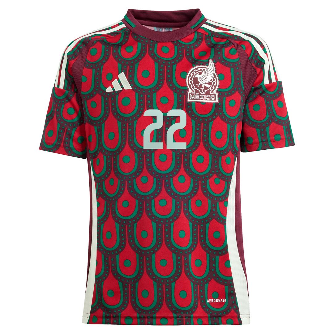 Hirving Lozano Mexico National Team adidas Youth 2024 Home Replica Player Jersey - Green