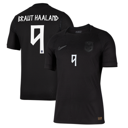 Erling Haaland Norway National Team Nike 2026 Away Match Authentic Jersey - Black