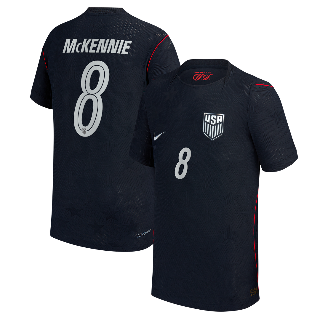 Weston McKennie USMNT Nike Youth 2026 Away Match Authentic Jersey - Blue