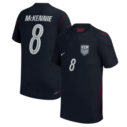 Weston McKennie USMNT Nike Youth 2026 Away Match Authentic Jersey - Blue