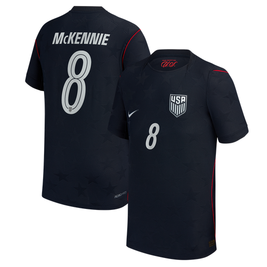 Weston McKennie USMNT Nike Youth 2026 Away Match Authentic Jersey - Blue