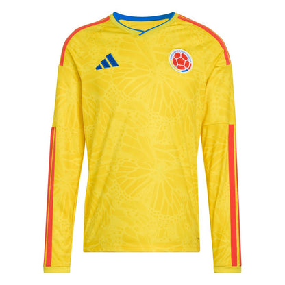 Colombia National Team adidas 2026 Home Replica Long Sleeve Jersey - Yellow