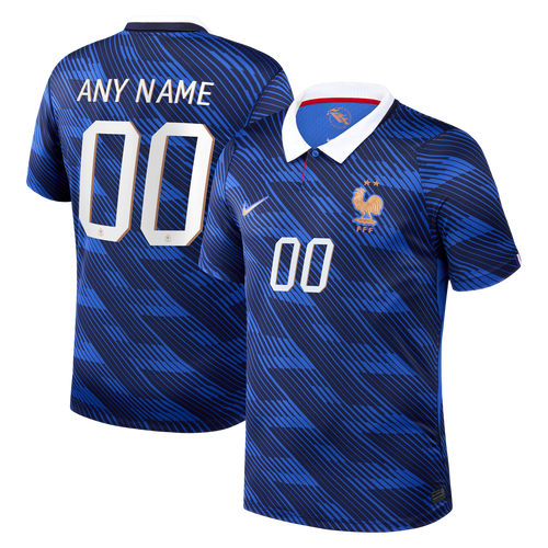 France National Team Nike 2026 Home Stadium Replica Custom Jersey - Blue