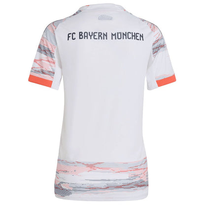 Bayern Munich adidas Women's 2025/26 Away Replica Jersey - White