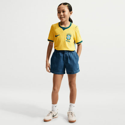 Brazil National Team Nike Youth 2026 Home Match Authentic Jersey - Yellow