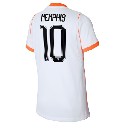 Memphis Depay Netherlands National Team Nike Youth 2026 Away Stadium Replica Jersey - White