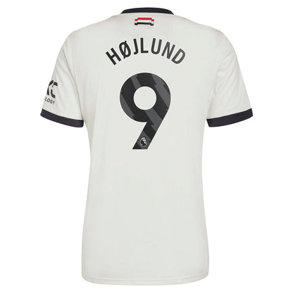 Rasmus Højlund Manchester United adidas Originals 2024/25 Third Replica Jersey - Cream