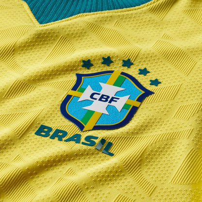 Brazil National Team Nike Youth 2026 Home Match Authentic Jersey - Yellow