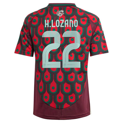 Hirving Lozano Mexico National Team adidas Youth 2024 Home Replica Player Jersey - Green
