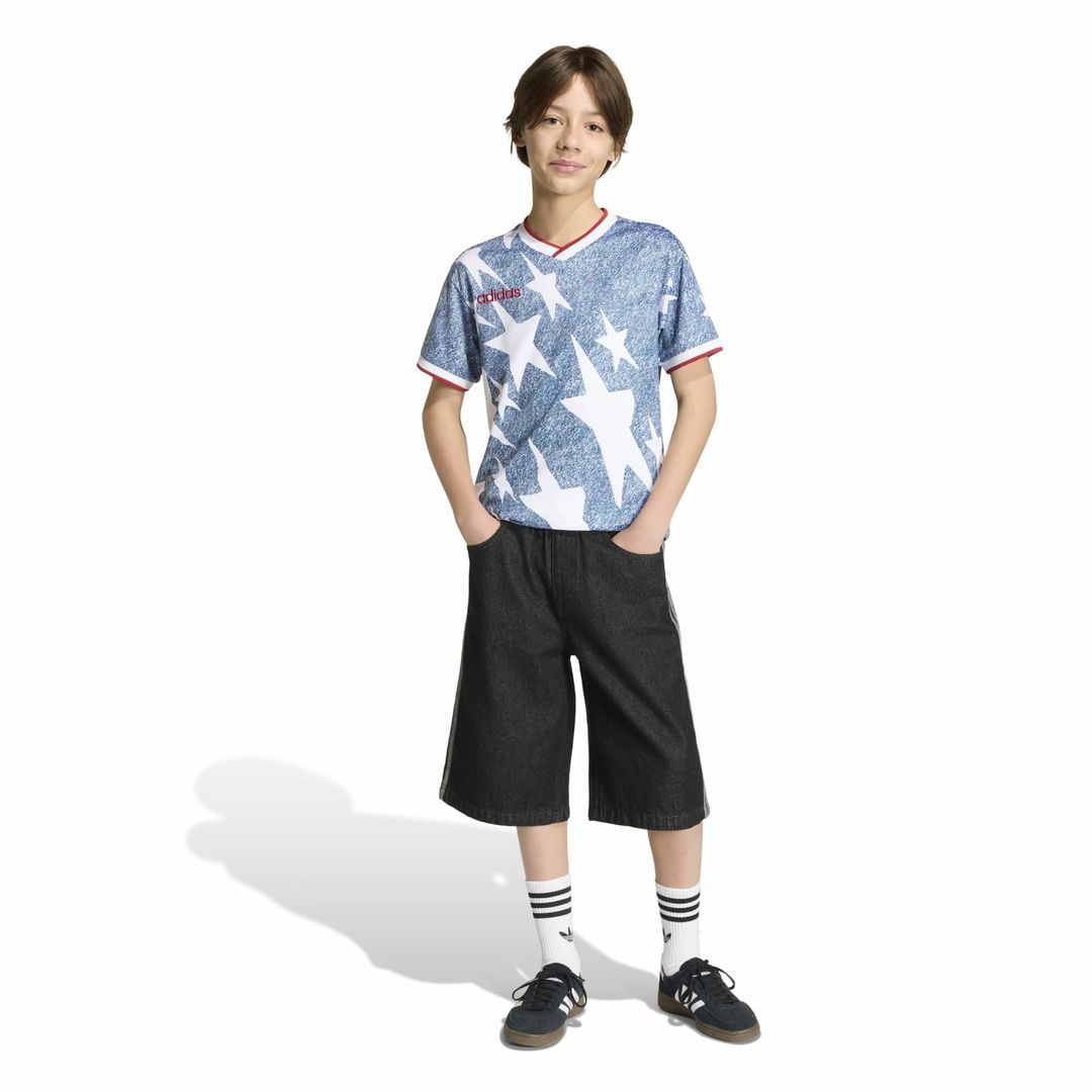 adidas Youth  USA 1994 Denim Graphic Fashion Jersey - Blue