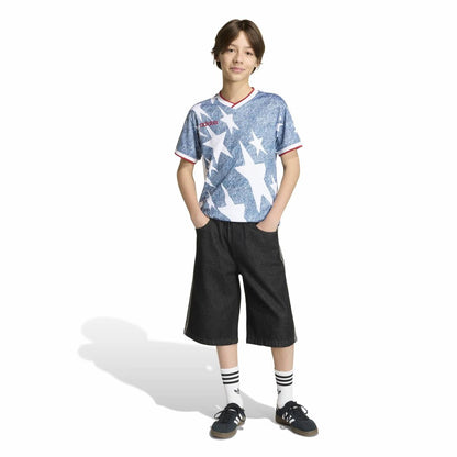 adidas Youth  USA 1994 Denim Graphic Fashion Jersey - Blue