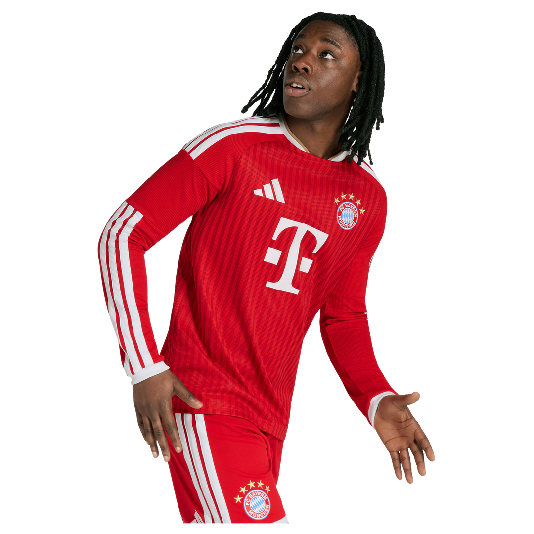 Bayern Munich adidas 2026/27 Home Replica Long Sleeve Jersey - Red