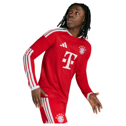 Bayern Munich adidas 2026/27 Home Replica Long Sleeve Jersey - Red
