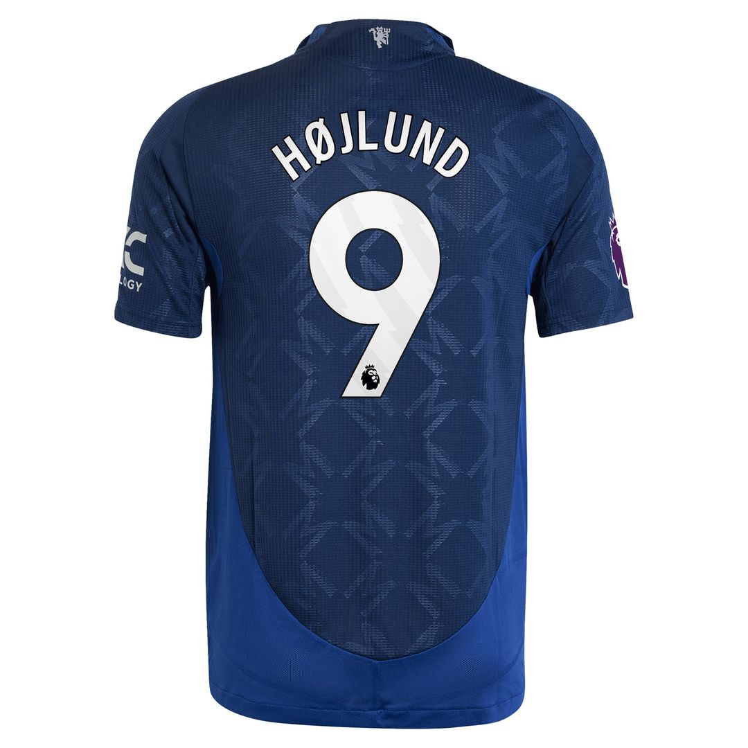 Rasmus Højlund Manchester United adidas 2024/25 Away Authentic Player Jersey - Navy