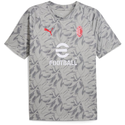 AC Milan Puma 2025/26 Pre-Match Training Jersey - Gray