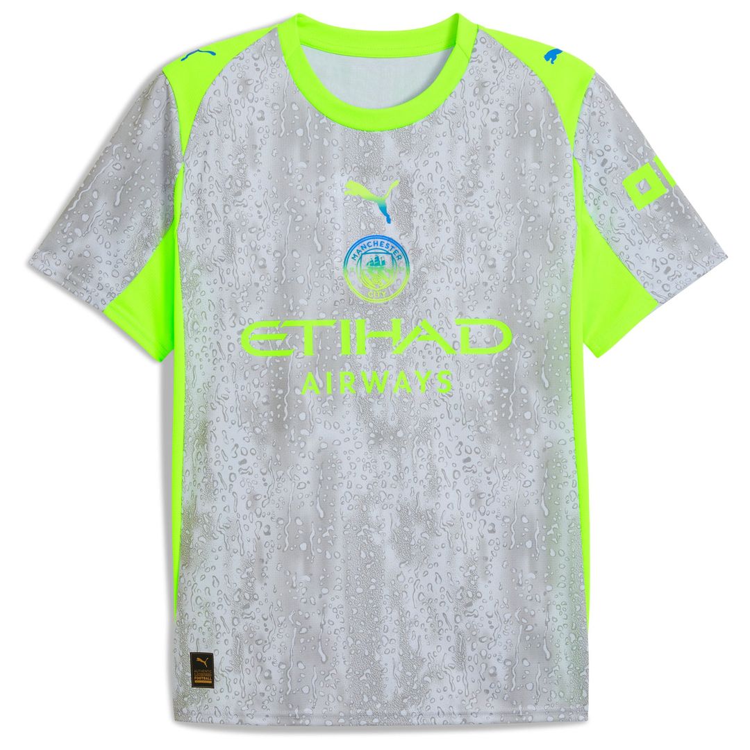 Manchester City Puma 2025/26 Third Replica Custom Jersey - Green/Neon Green