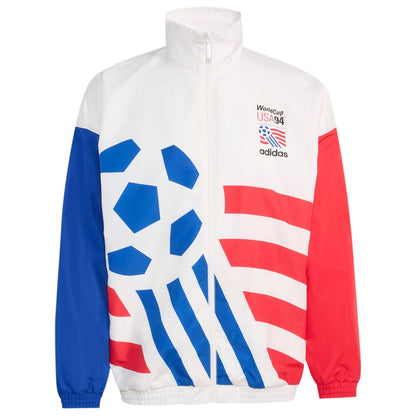 USMNT adidas 1994 World Cup Full-Zip Woven Track Jacket - White