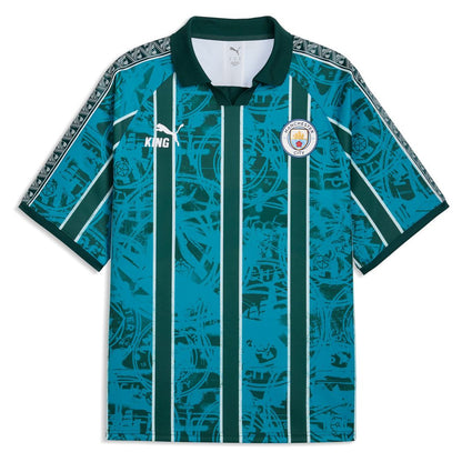 Manchester City Puma King Retro Fashion Jersey - Turquoise