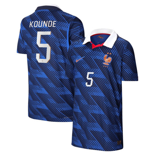 Jules Koundé France National Team Nike Youth 2026 Home Match Authentic Jersey - Blue