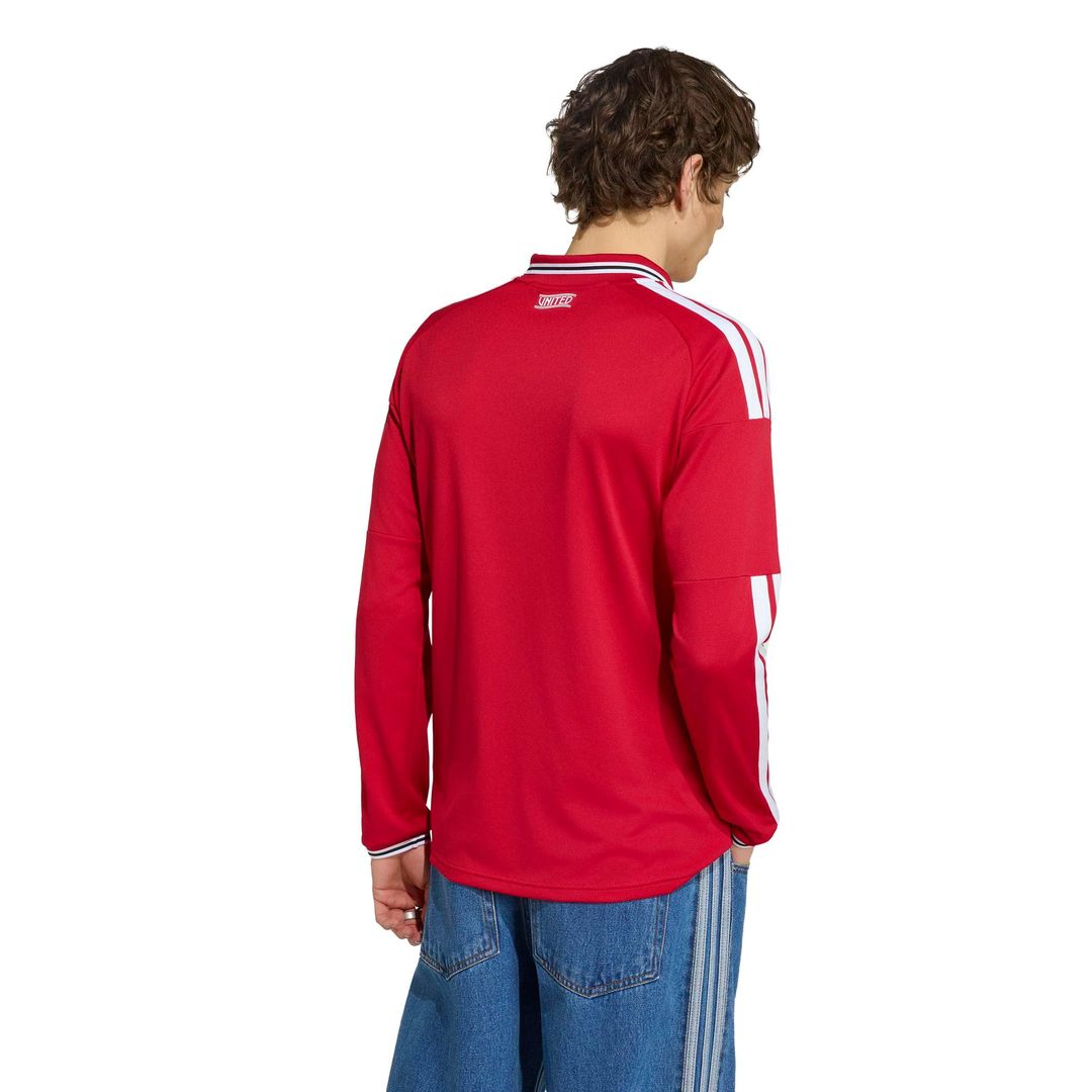 Manchester United adidas 2026/27 Home Replica Long Sleeve Jersey - Red