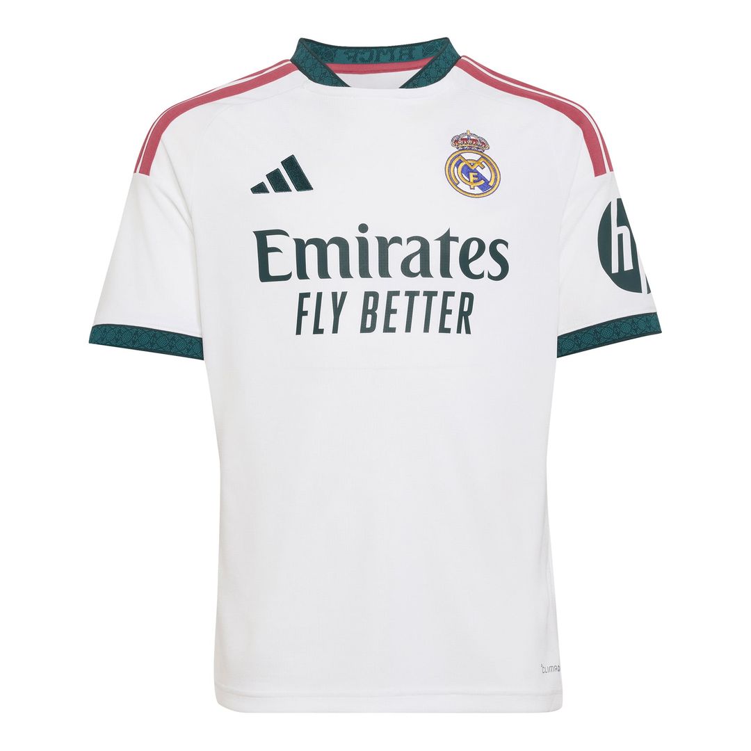 Real Madrid adidas Youth 2026/27 Home Replica Custom Jersey - White