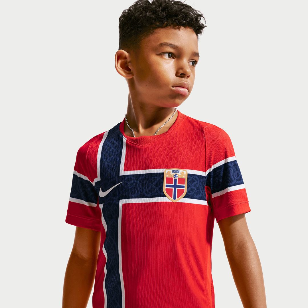 Norway National Team Nike Youth 2026 Home Match Authentic Jersey - Red