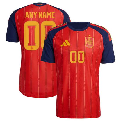 Spain National Team adidas 2026 Home On-Field Authentic Custom Jersey - Red