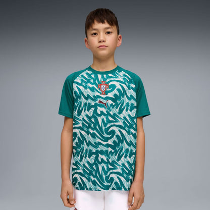 Portugal National Team Puma Youth Pre-Match Jersey - Green