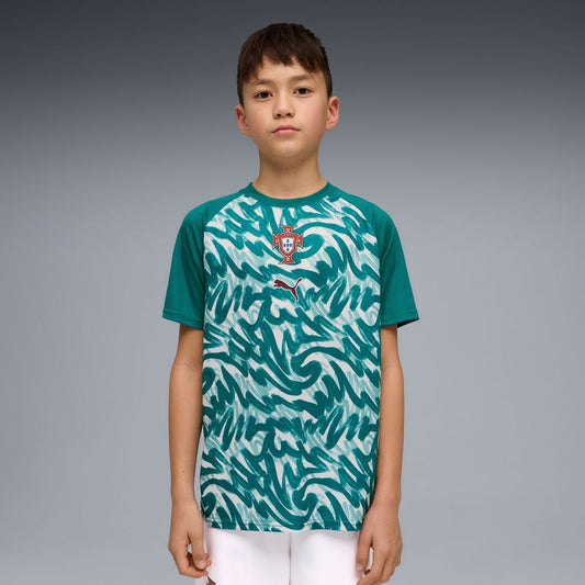 Portugal National Team Puma Youth Pre-Match Jersey - Green