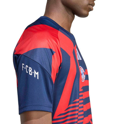 Bayern Munich adidas 2026/27 Pre-Match Home Training Jersey - Blue/Red