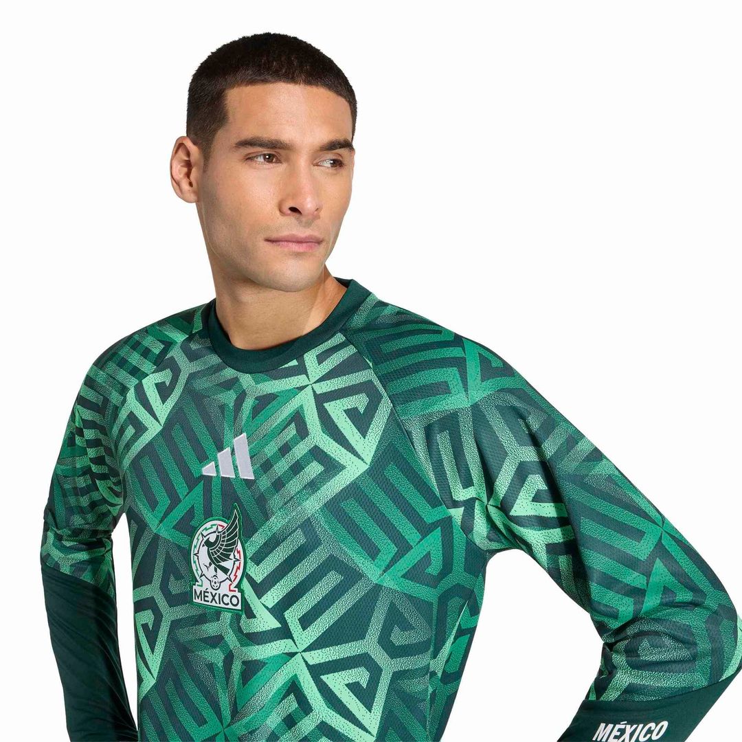Mexico National Team adidas 2026 Long Sleeve Pre-Match Top - Green
