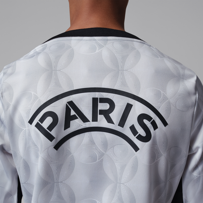 Paris Saint-Germain Jordan Brand Youth Long Sleeve Pre-Match Dri-FIT Top - Gray