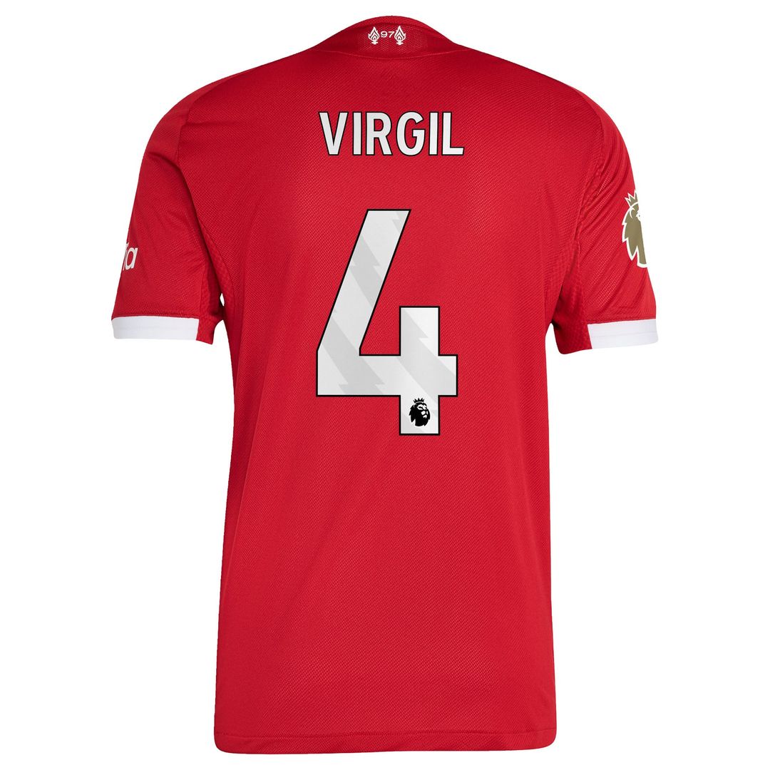 Virgil van Dijk Liverpool adidas  2025/26 Home Authentic Jersey - Red