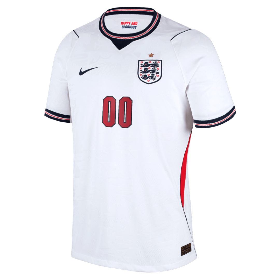 England National Team Nike 2026 Home Match Authentic Custom Jersey - White
