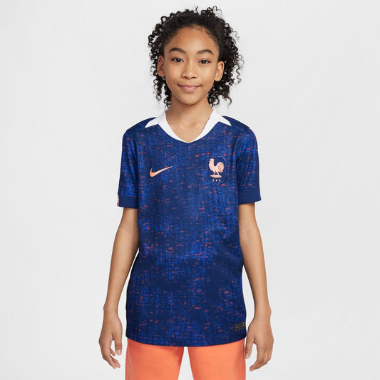 France Women's National Team Nike Youth 2025/26 Home Replica Jersey - Blue